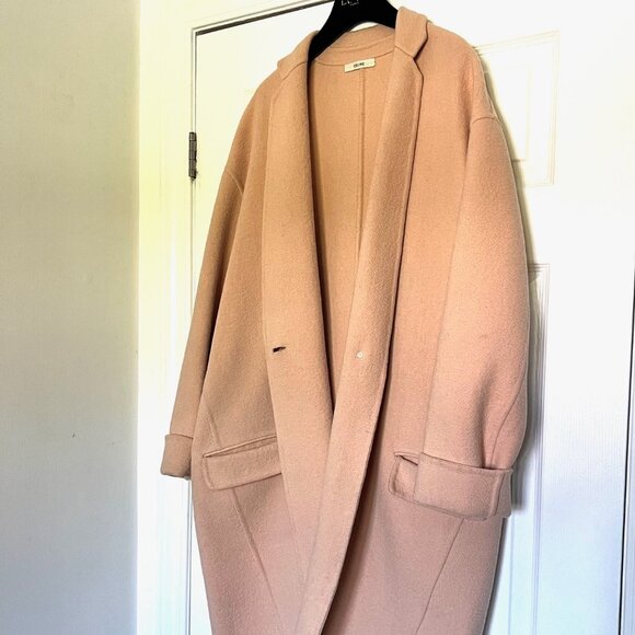 Celine Paris 100% Cashmere Blush Kim Kardashian Runway Coat, S/M - Picture 4 of 13